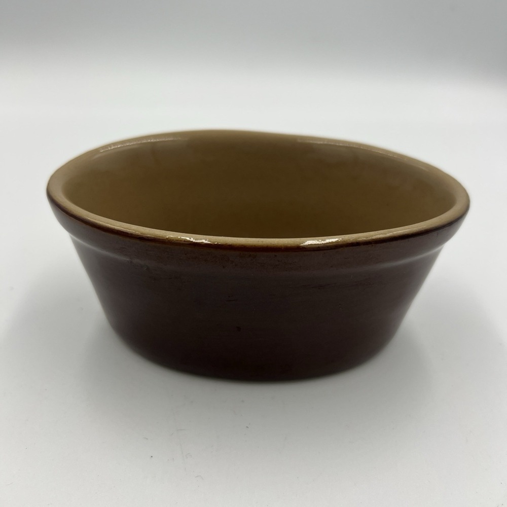 Pearson's‎ of Chesterfield England Stoneware Pudding Basin Baking Bowl 5" Brown